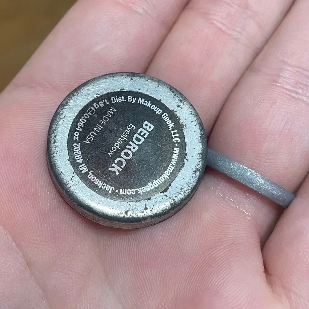 Makeup Geek Bedrock Eyeshadow PowderMatte Grey Taupe Discontinued